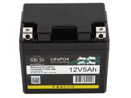 Аккумулятор стартерный для мототехники SKN YTX5L-BS (12V/5Ah/80A) [UTX5L-BS, CT1205, YT5L-BS]