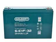 Свинцово-кислотный тяговый гелевый аккумулятор Gelbert 6-EVF-32 (12V34.6A/H C5)