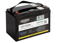 Литиевый тяговый аккумулятор Gelbert LiFePO4 (12V/105Ah/100А/1,260Wh) [ 6-EVF-100] Bluetooth
