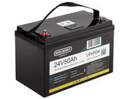 Литиевый тяговый аккумулятор Gelbert LiFePO4 (24V/50Ah/80A/1,200Wh) BT/Display