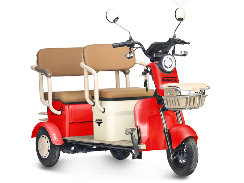 Электротрицикл Rutrike Gelbert Atlas 48V/60V 600Вт (красный)